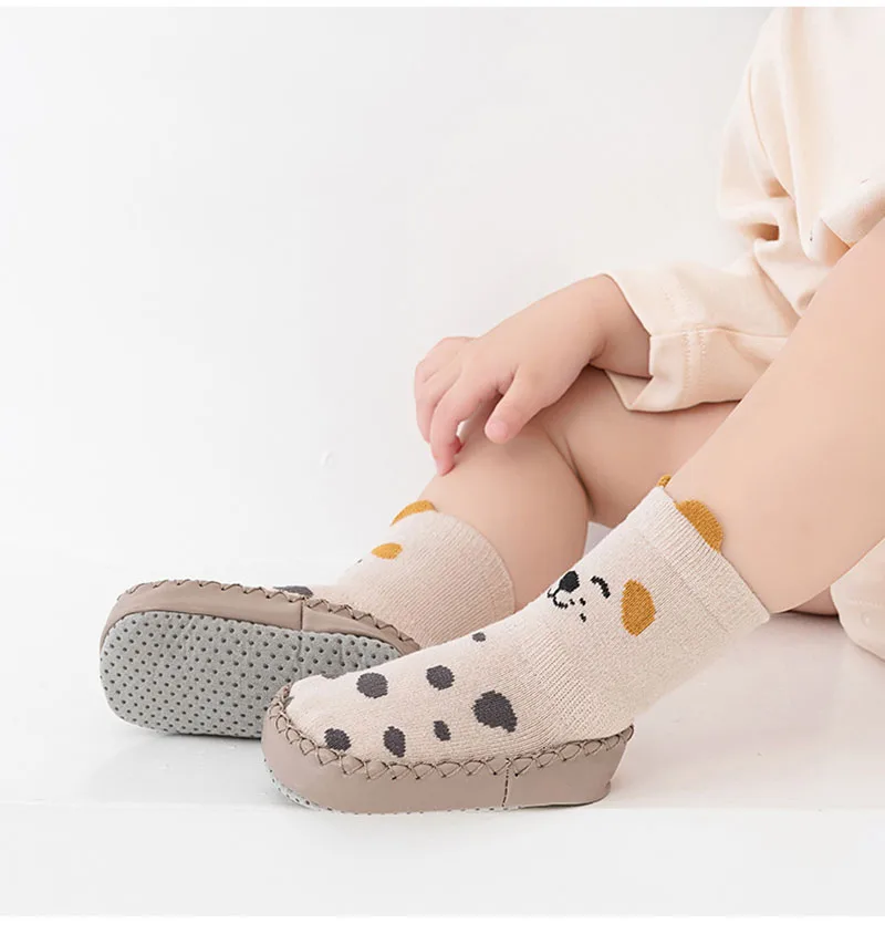 MILANCEL New Spring Baby Prewalker Cute Cartoon Animals Children's Floor Socks Thin Style Girls Toddler Non Slip Socks