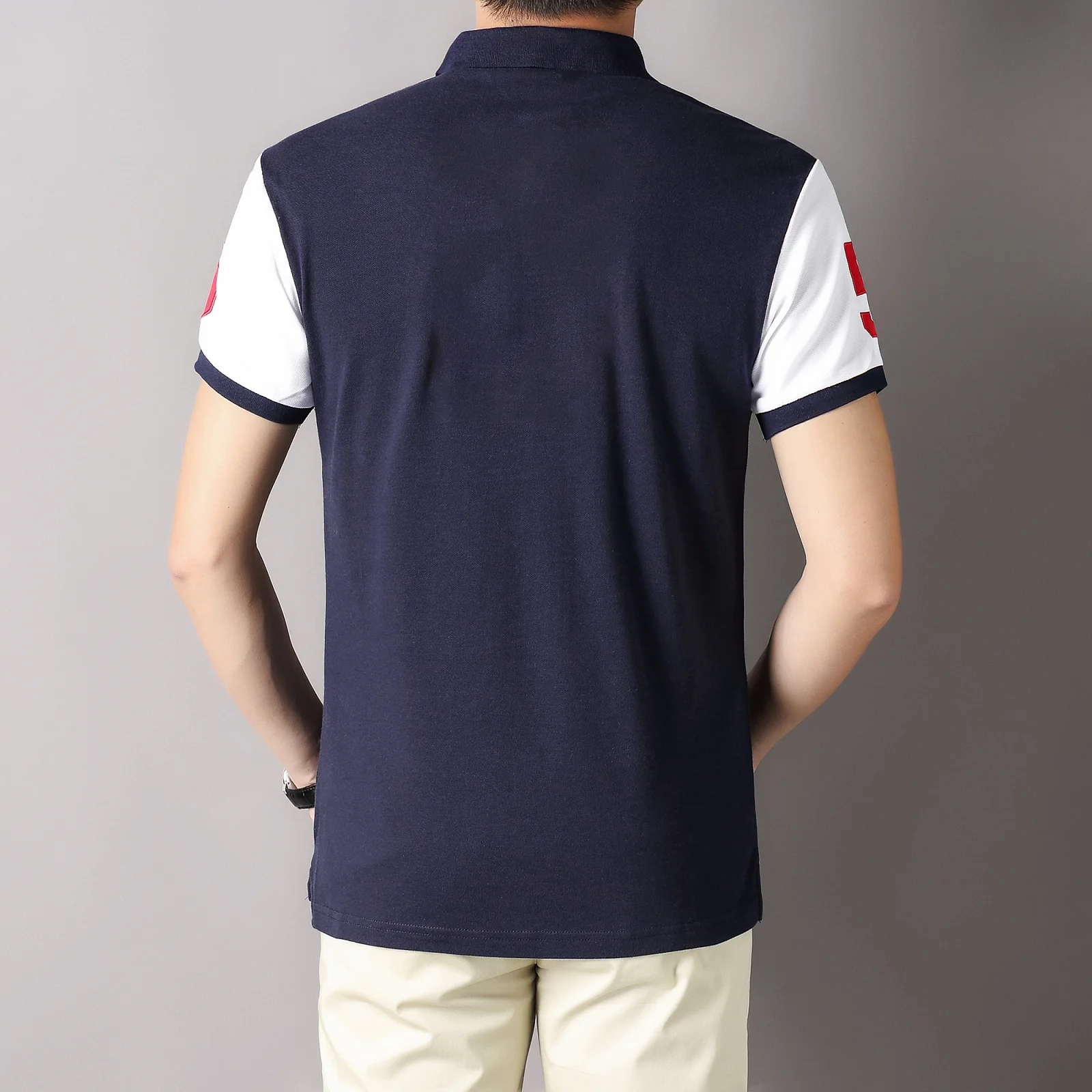 Men's Polo Shirt Tokyo Japan Royal Short Sleeve Leisure Sports Party Cotton Embroidered Luxury Contrast Color Original Design