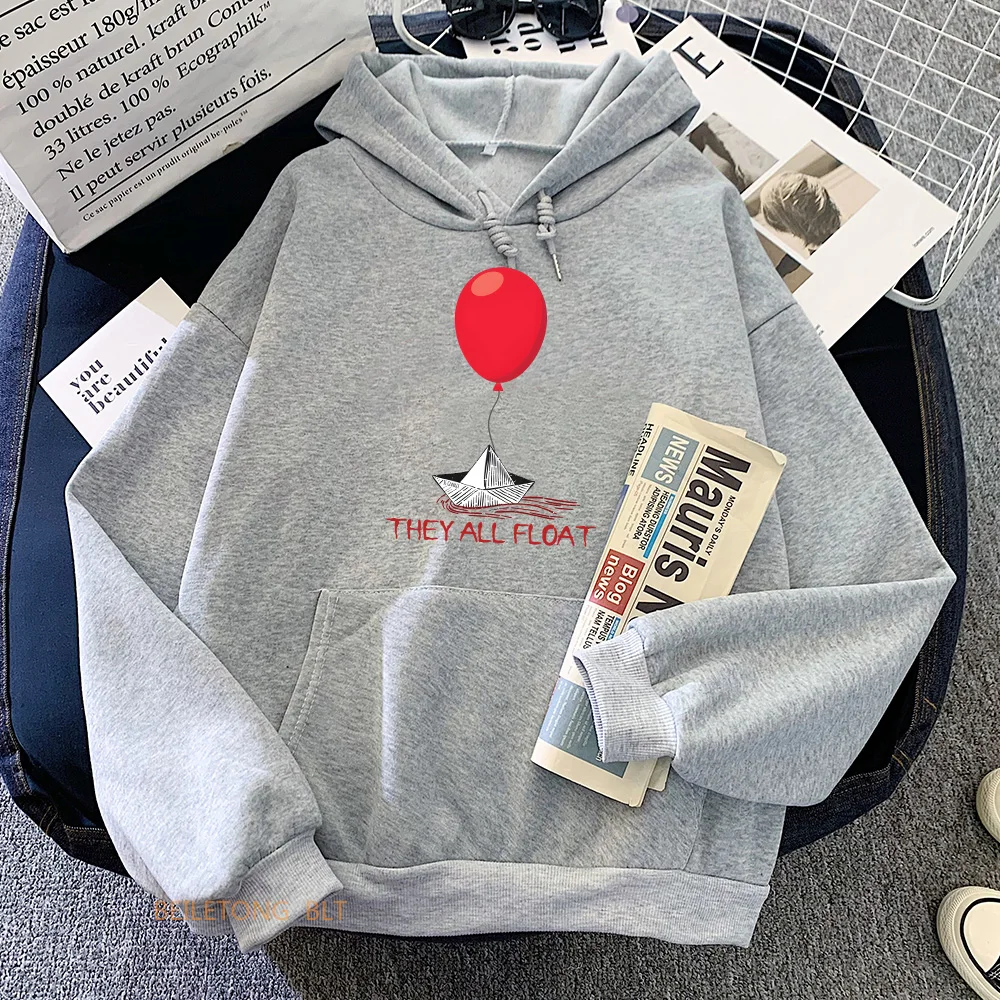 Horror Movie StephenKing It Clown Sweatshirts Long Sleeve Women_Men Winter Hoodies Casual Female Graphic Printing Pullovers Tops