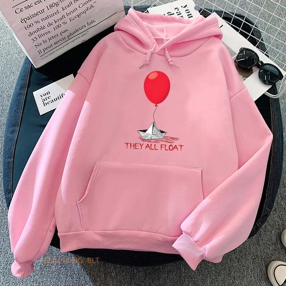 Horror Movie StephenKing It Clown Sweatshirts Long Sleeve Women_Men Winter Hoodies Casual Female Graphic Printing Pullovers Tops