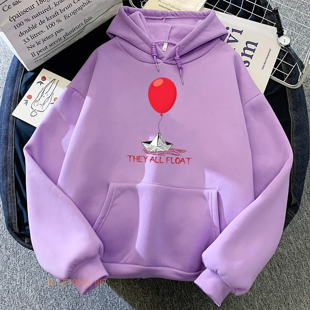 Horror Movie StephenKing It Clown Sweatshirts Long Sleeve Women_Men Winter Hoodies Casual Female Graphic Printing Pullovers Tops