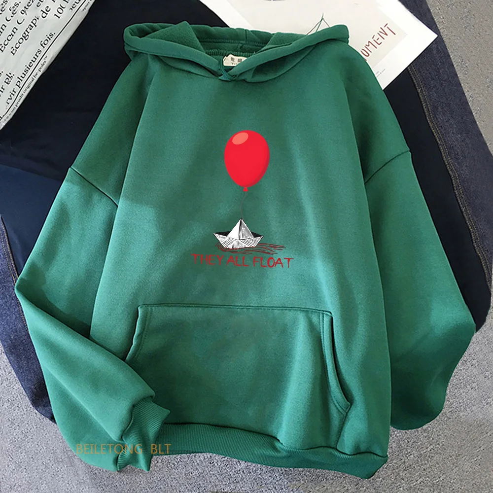 Horror Movie StephenKing It Clown Sweatshirts Long Sleeve Women_Men Winter Hoodies Casual Female Graphic Printing Pullovers Tops