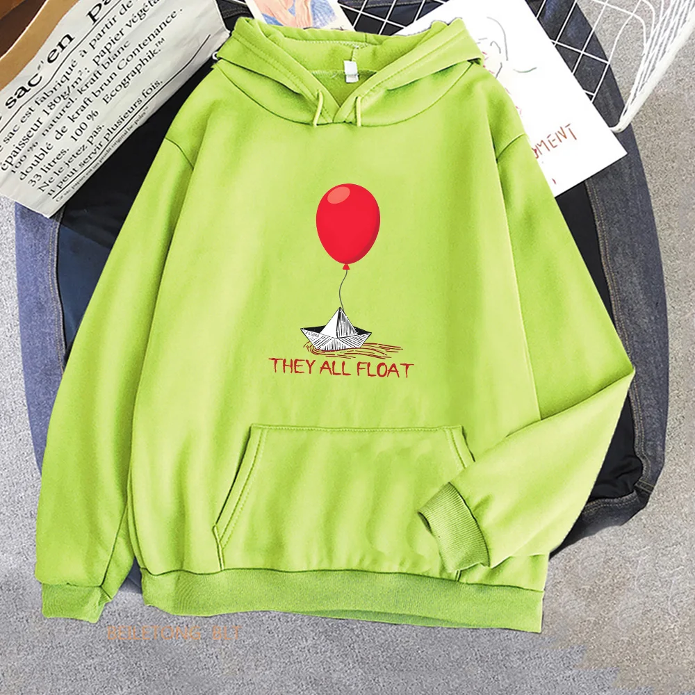 Horror Movie StephenKing It Clown Sweatshirts Long Sleeve Women_Men Winter Hoodies Casual Female Graphic Printing Pullovers Tops