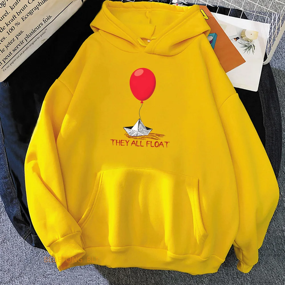Horror Movie StephenKing It Clown Sweatshirts Long Sleeve Women_Men Winter Hoodies Casual Female Graphic Printing Pullovers Tops