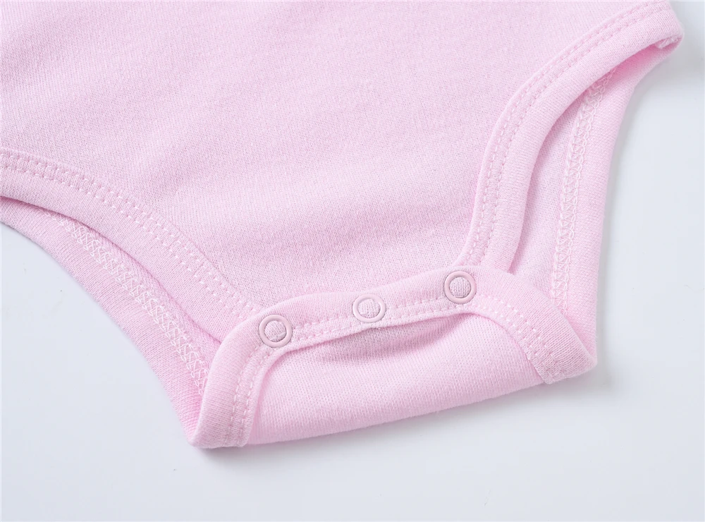 3 Pcs a lot Baby Gilrs Bodyusit 100% Cotton Unicorn Design Short Sleeve Summer Newborn Clothes 0-12 Months Costume