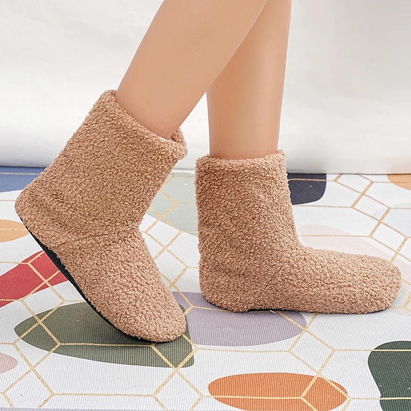 Mntrerm Winter Warmth Postpartum indoor Slippers for Women Indoor Floor Quiet Idea Cloth Soft Cotton Boots for Couples