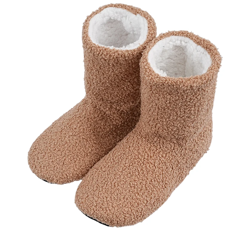 Mntrerm Winter Warmth Postpartum indoor Slippers for Women Indoor Floor Quiet Idea Cloth Soft Cotton Boots for Couples