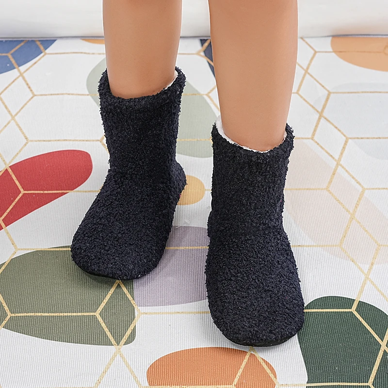 Mntrerm Winter Warmth Postpartum indoor Slippers for Women Indoor Floor Quiet Idea Cloth Soft Cotton Boots for Couples