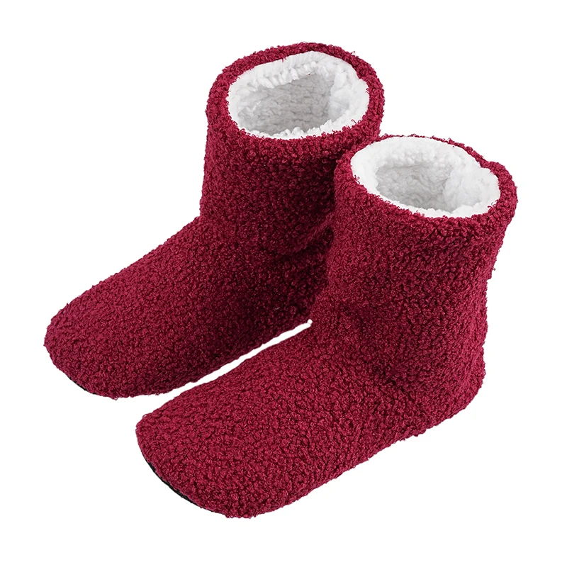 Mntrerm Winter Warmth Postpartum indoor Slippers for Women Indoor Floor Quiet Idea Cloth Soft Cotton Boots for Couples