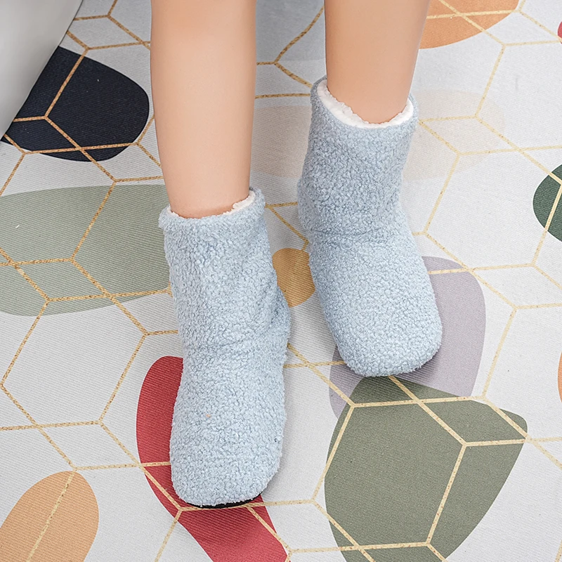 Mntrerm Winter Warmth Postpartum indoor Slippers for Women Indoor Floor Quiet Idea Cloth Soft Cotton Boots for Couples
