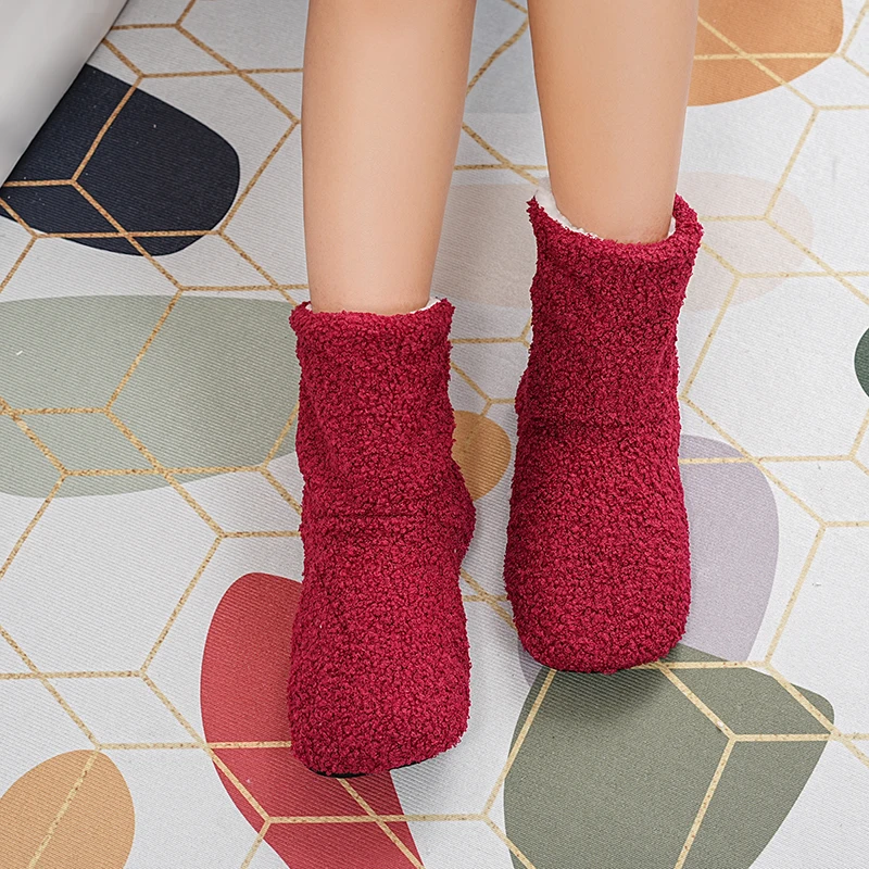 Mntrerm Winter Warmth Postpartum indoor Slippers for Women Indoor Floor Quiet Idea Cloth Soft Cotton Boots for Couples