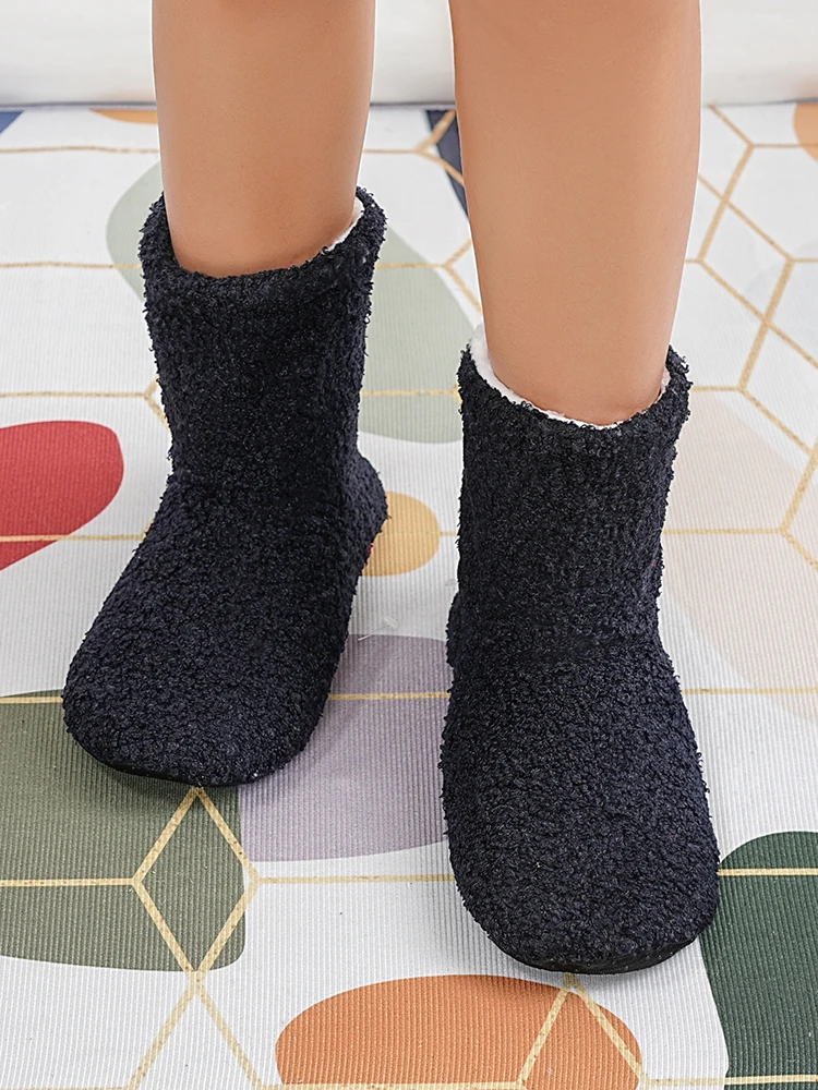 Mntrerm Winter Warmth Postpartum indoor Slippers for Women Indoor Floor Quiet Idea Cloth Soft Cotton Boots for Couples