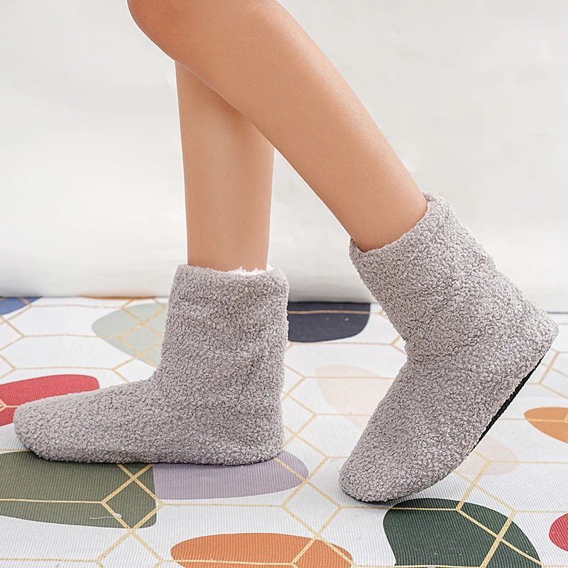 Mntrerm Winter Warmth Postpartum indoor Slippers for Women Indoor Floor Quiet Idea Cloth Soft Cotton Boots for Couples