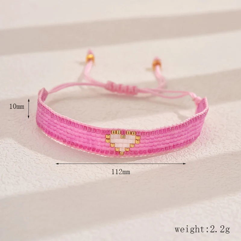 1pc Women's Fashion Bracelet Bohemian Style Miyuki Beaded Colorful Rice Bead Bracelet Suitable for Daily Gift Giving