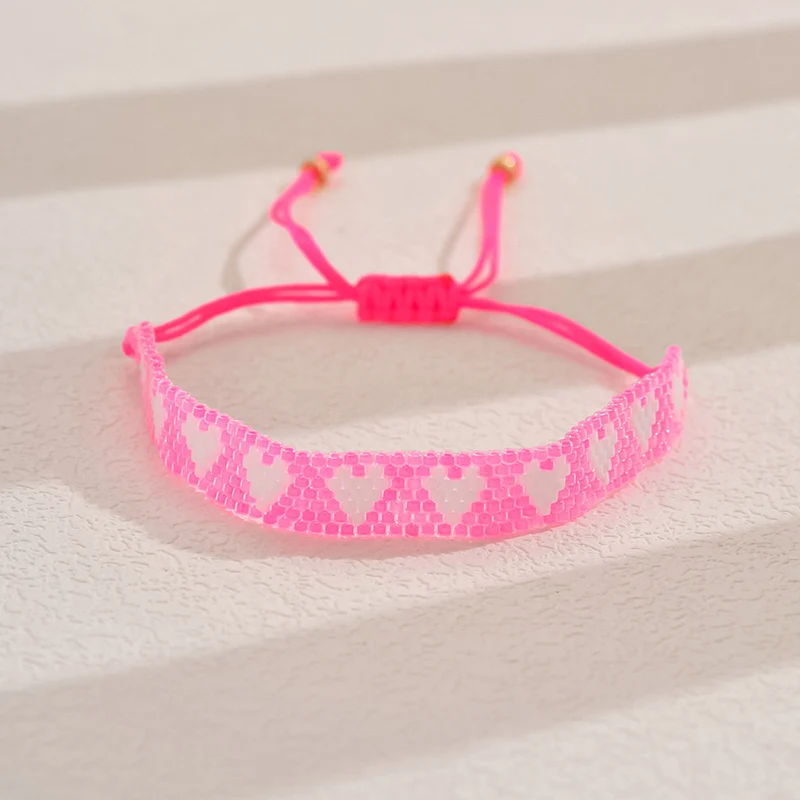 1pc Women's Fashion Bracelet Bohemian Style Miyuki Beaded Colorful Rice Bead Bracelet Suitable for Daily Gift Giving