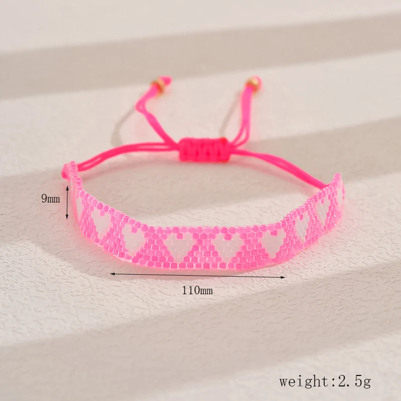 1pc Women's Fashion Bracelet Bohemian Style Miyuki Beaded Colorful Rice Bead Bracelet Suitable for Daily Gift Giving