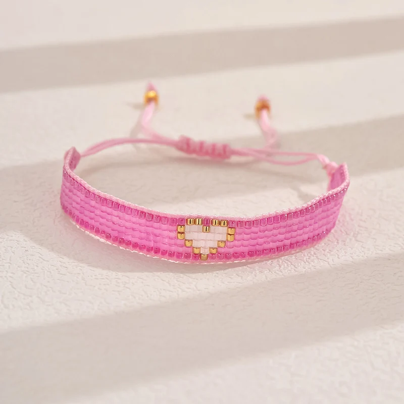 1pc Women's Fashion Bracelet Bohemian Style Miyuki Beaded Colorful Rice Bead Bracelet Suitable for Daily Gift Giving