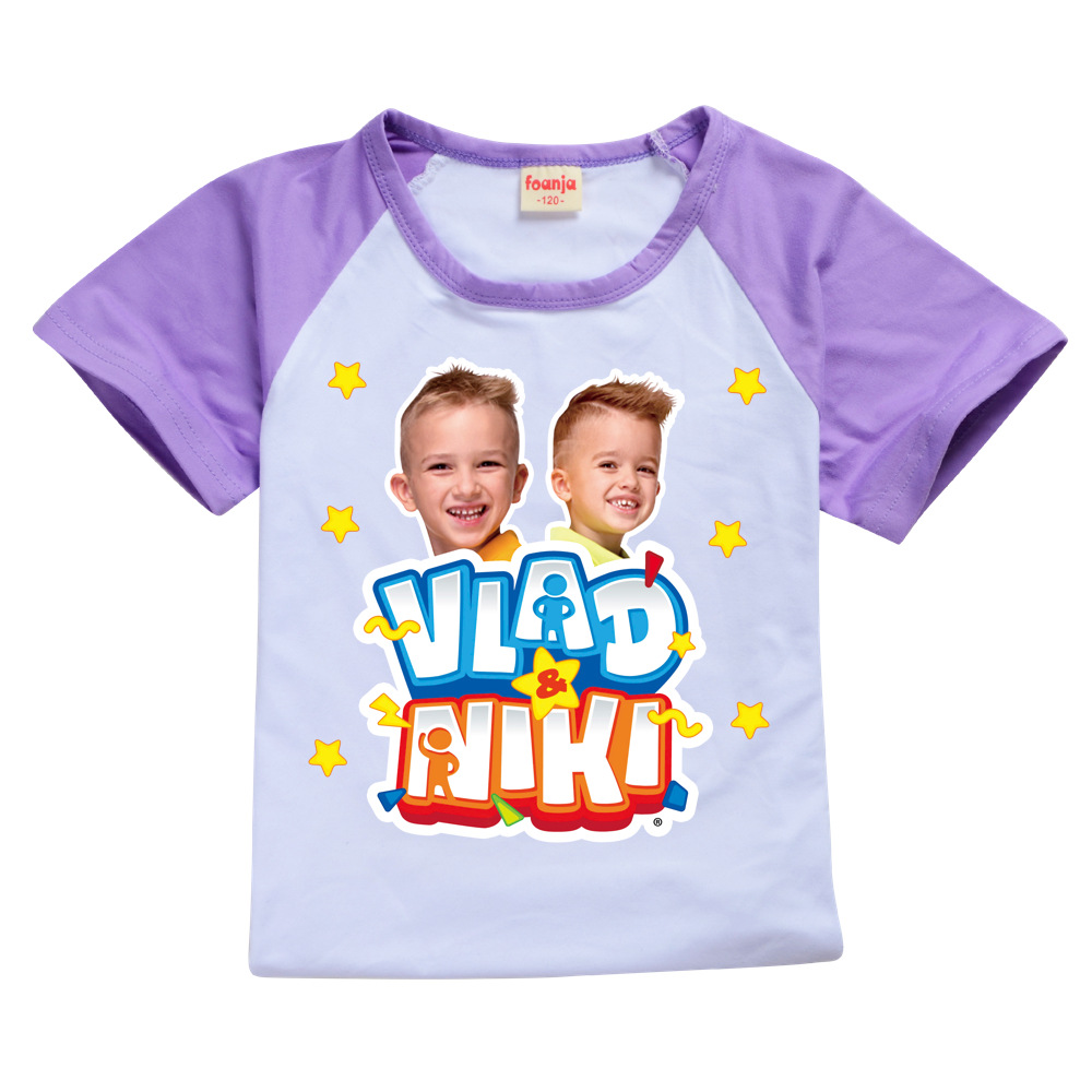 Boys Summer Vlad niki Sets Short-Sleeved T-shirt+Shorts 2 Pieces Suit Casual Sportswear Kids Clothes Sweatsuit For Teens Girls