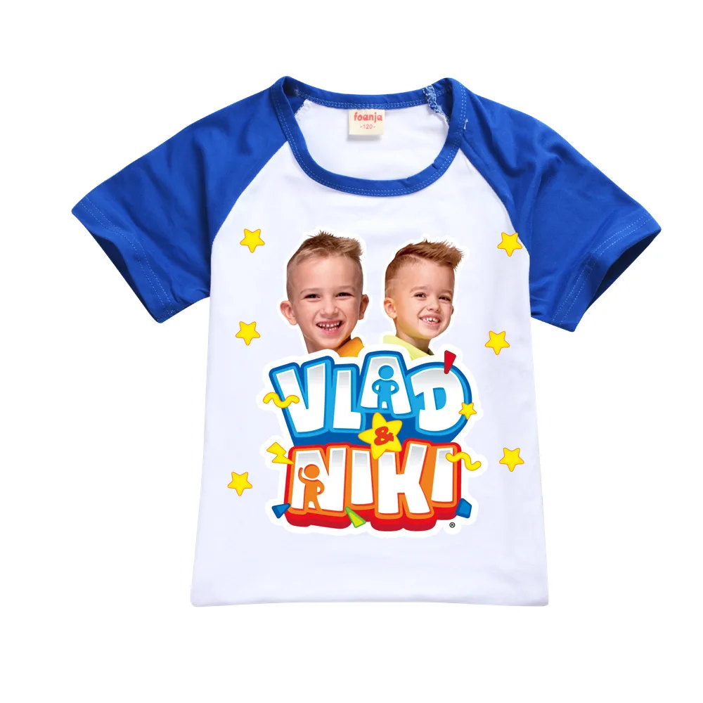 Boys Summer Vlad niki Sets Short-Sleeved T-shirt+Shorts 2 Pieces Suit Casual Sportswear Kids Clothes Sweatsuit For Teens Girls