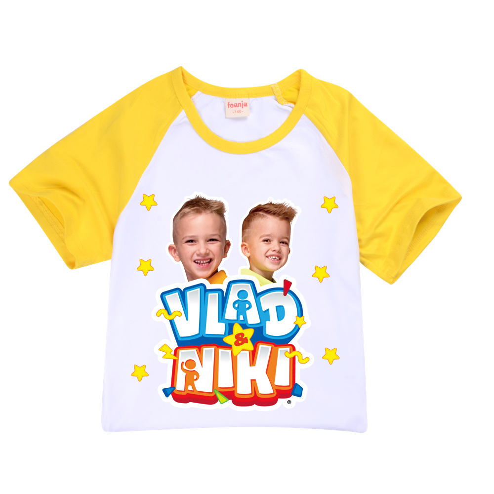 Boys Summer Vlad niki Sets Short-Sleeved T-shirt+Shorts 2 Pieces Suit Casual Sportswear Kids Clothes Sweatsuit For Teens Girls