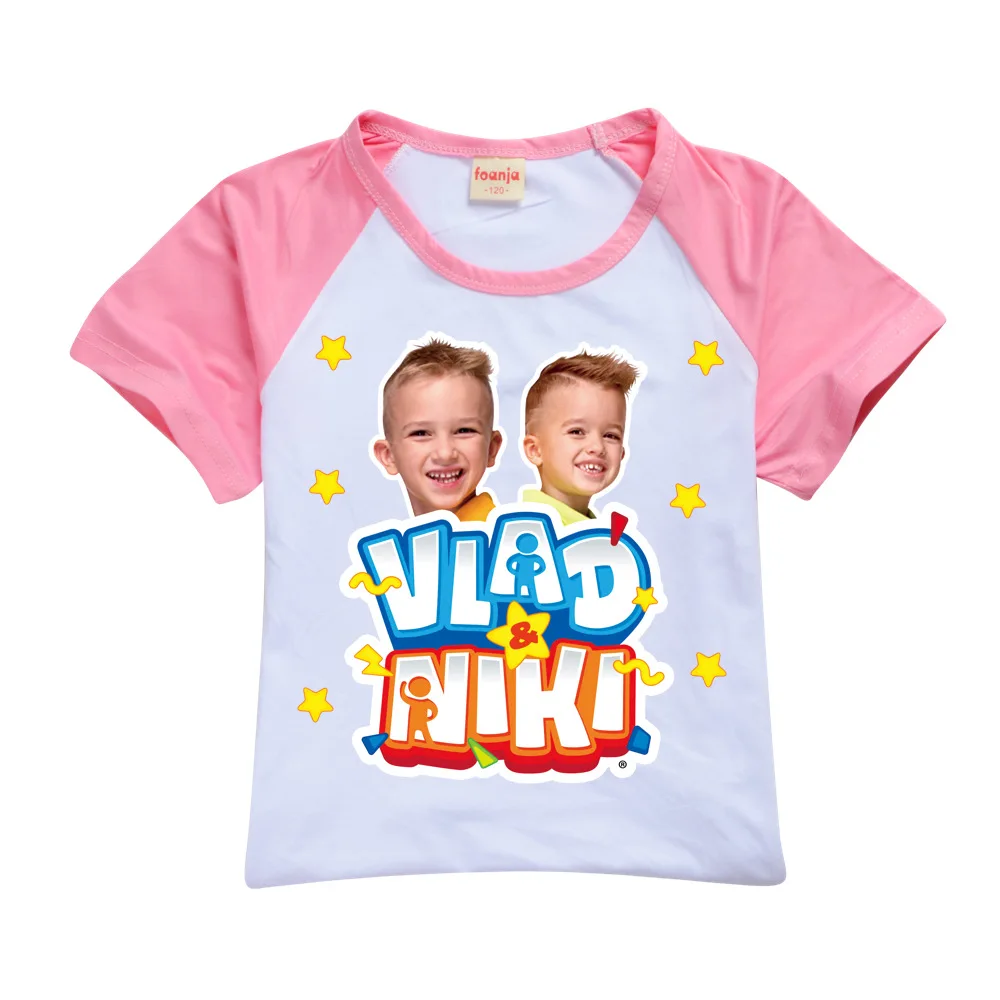 Boys Summer Vlad niki Sets Short-Sleeved T-shirt+Shorts 2 Pieces Suit Casual Sportswear Kids Clothes Sweatsuit For Teens Girls