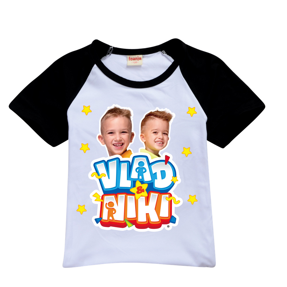 Boys Summer Vlad niki Sets Short-Sleeved T-shirt+Shorts 2 Pieces Suit Casual Sportswear Kids Clothes Sweatsuit For Teens Girls