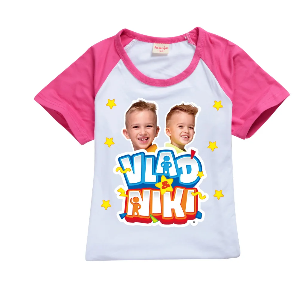 Boys Summer Vlad niki Sets Short-Sleeved T-shirt+Shorts 2 Pieces Suit Casual Sportswear Kids Clothes Sweatsuit For Teens Girls