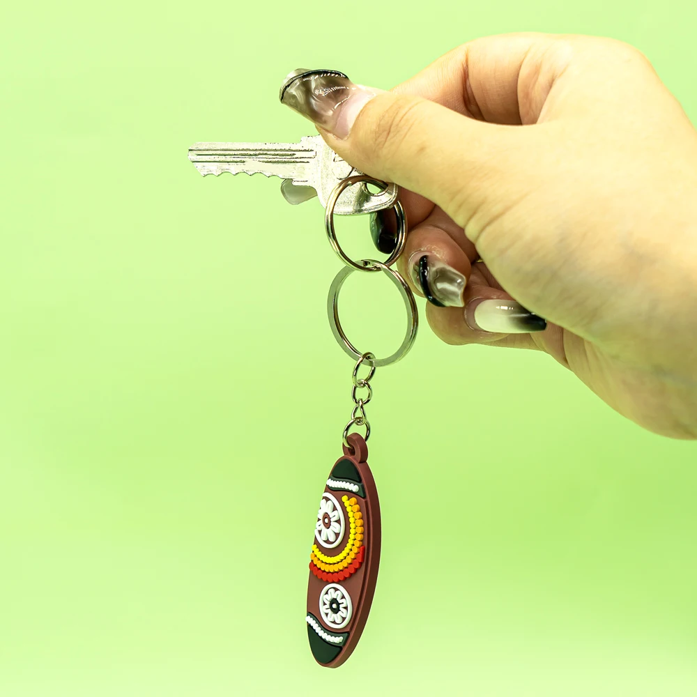 20PCS Australian Style Keychain Cute Platypus Kangaroo Koala Emu Keyrinng Fashion Women Men Car Key Accessories Friends Key Gift