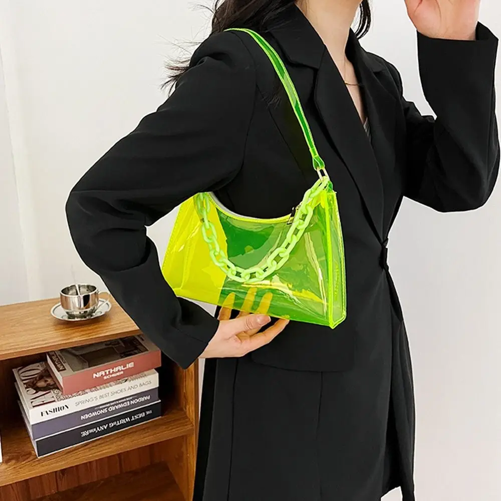 Casual Purse Summer Jelly Bags Handbags Underarm Bags Shoulder Bag