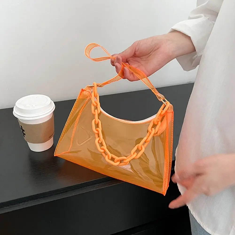 Casual Purse Summer Jelly Bags Handbags Underarm Bags Shoulder Bag