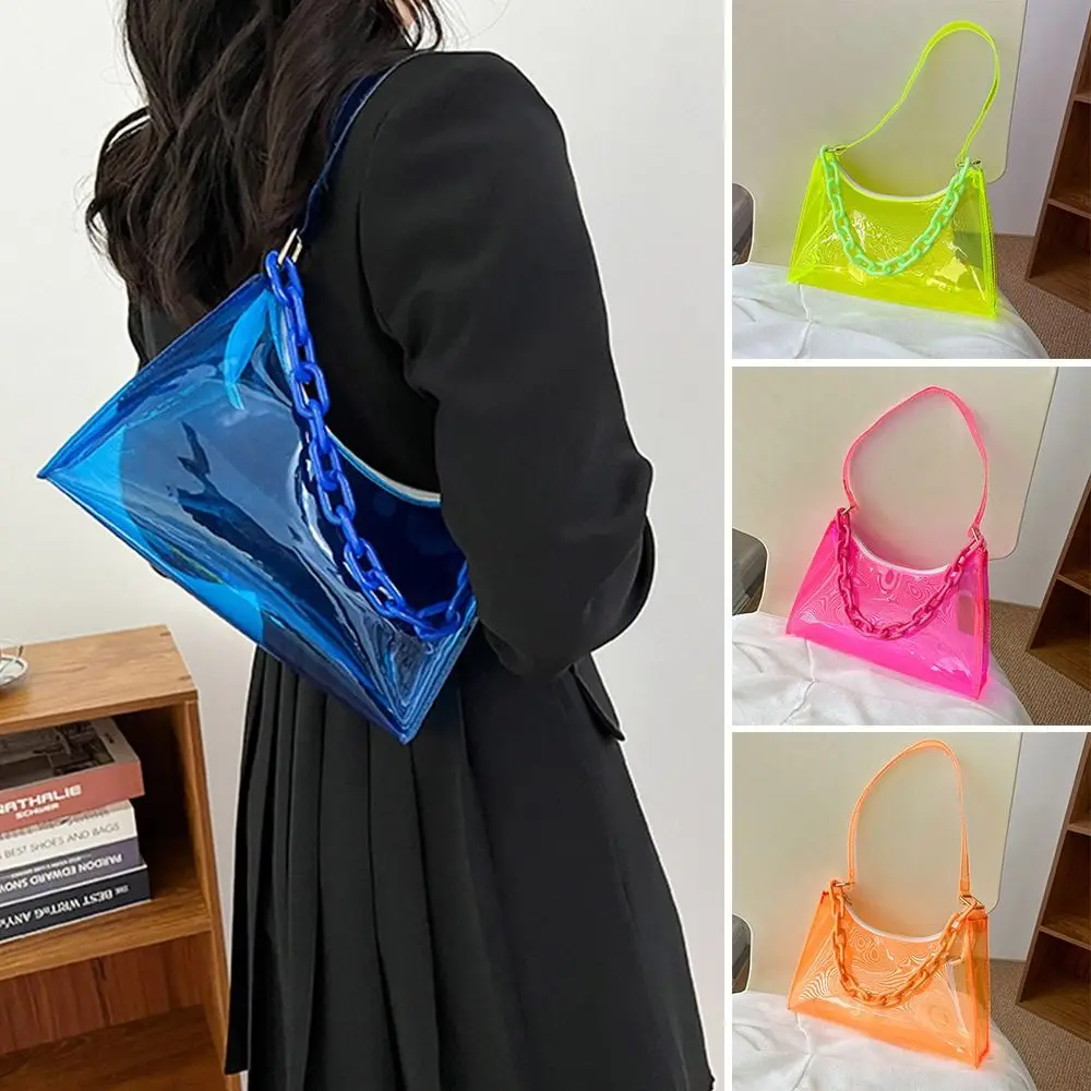 Casual Purse Summer Jelly Bags Handbags Underarm Bags Shoulder Bag