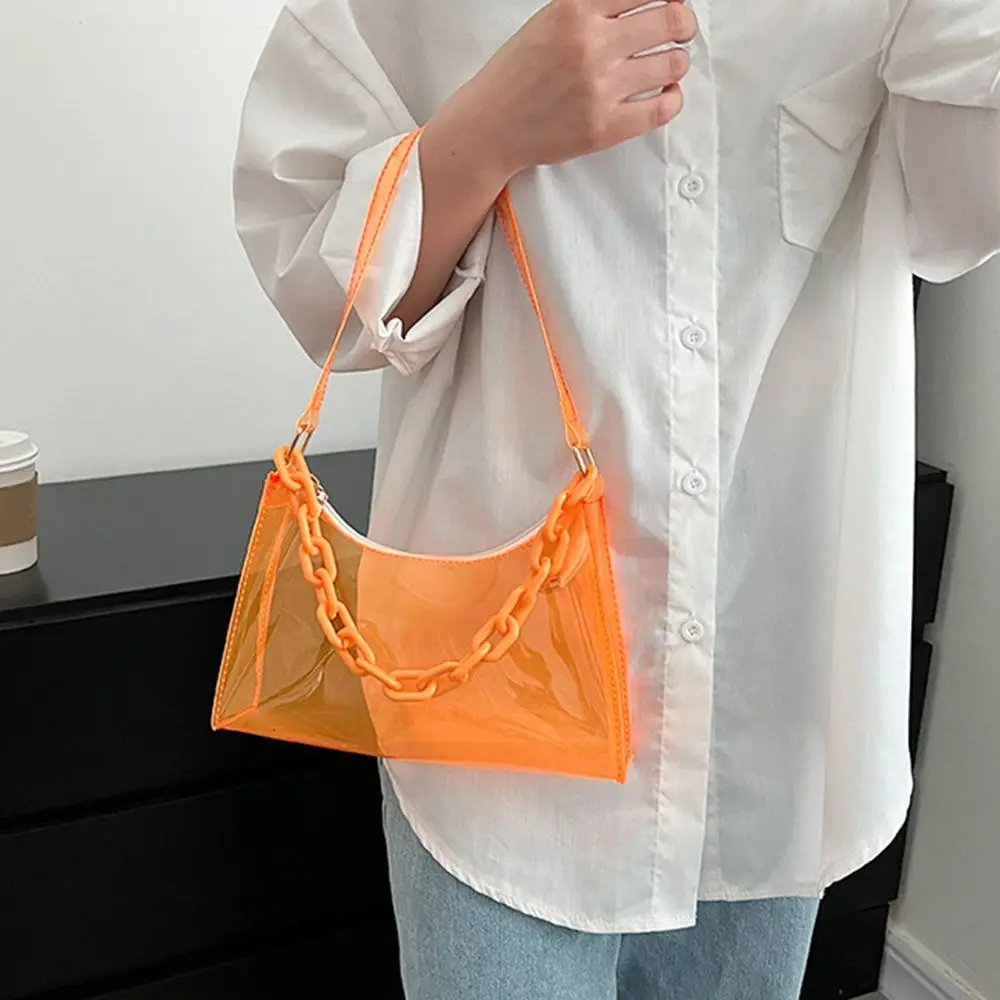 Casual Purse Summer Jelly Bags Handbags Underarm Bags Shoulder Bag