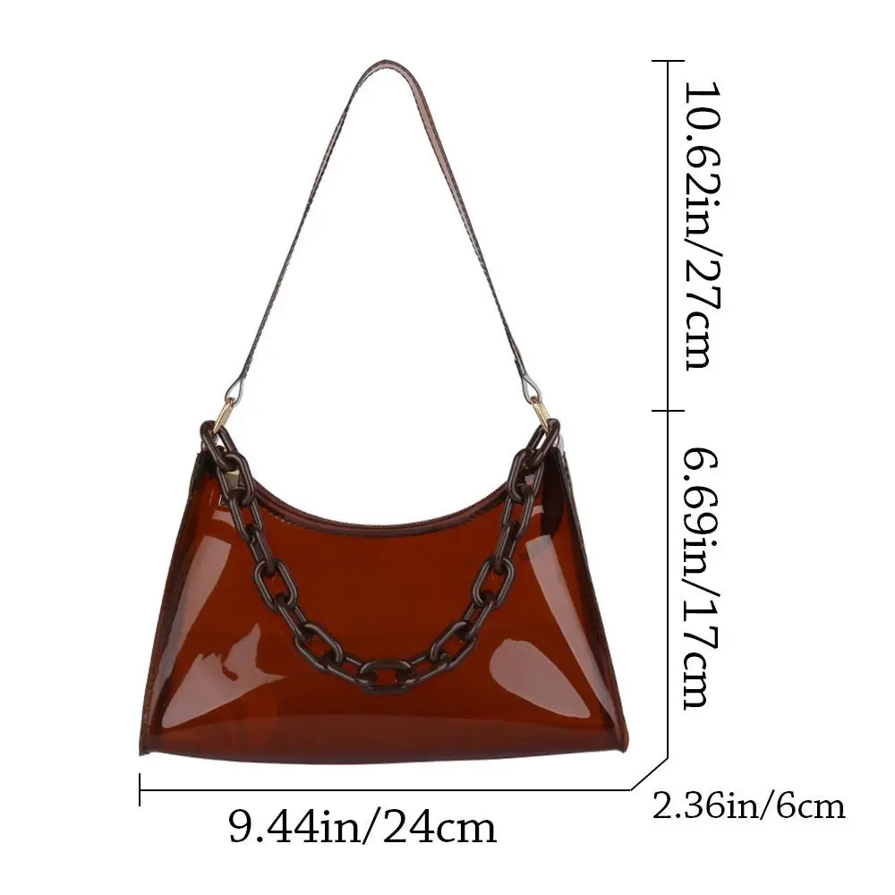 Casual Purse Summer Jelly Bags Handbags Underarm Bags Shoulder Bag
