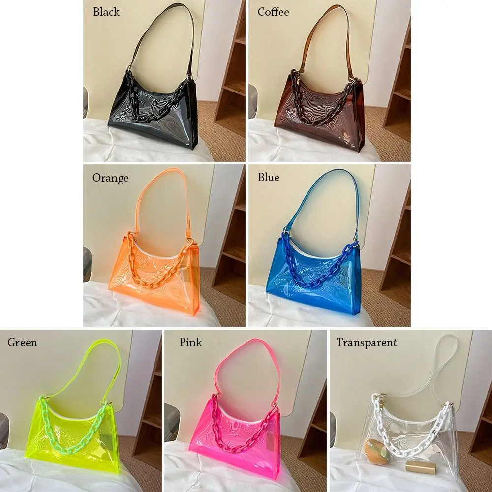 Casual Purse Summer Jelly Bags Handbags Underarm Bags Shoulder Bag