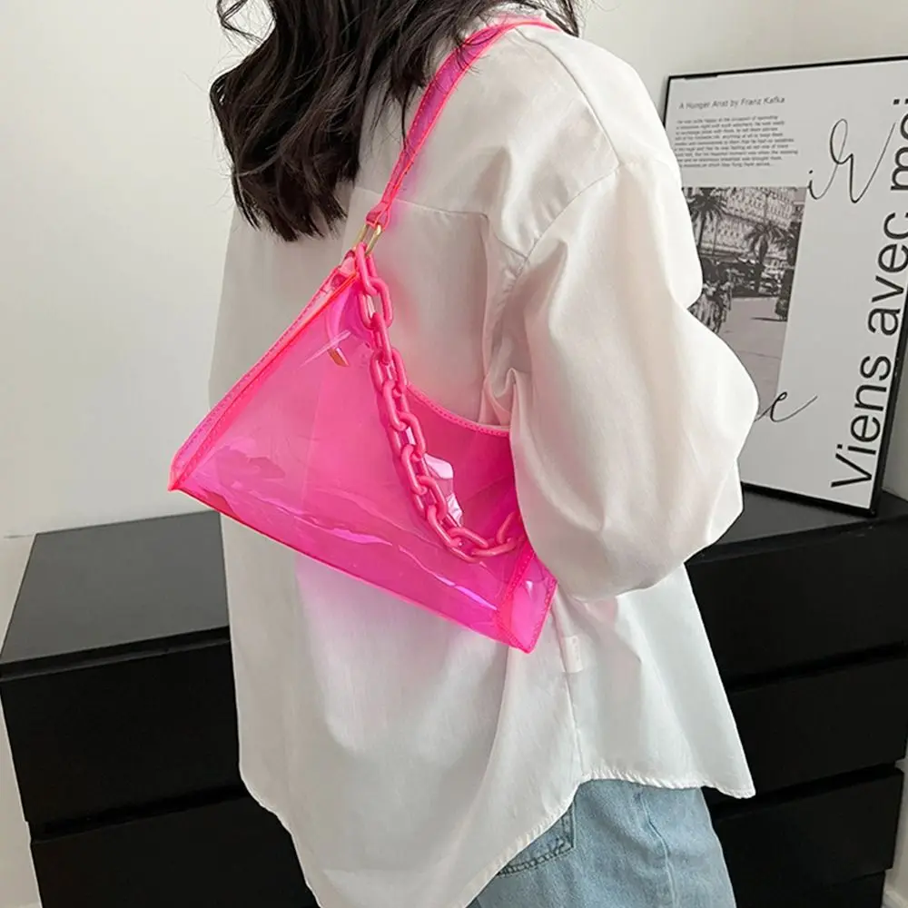 Casual Purse Summer Jelly Bags Handbags Underarm Bags Shoulder Bag