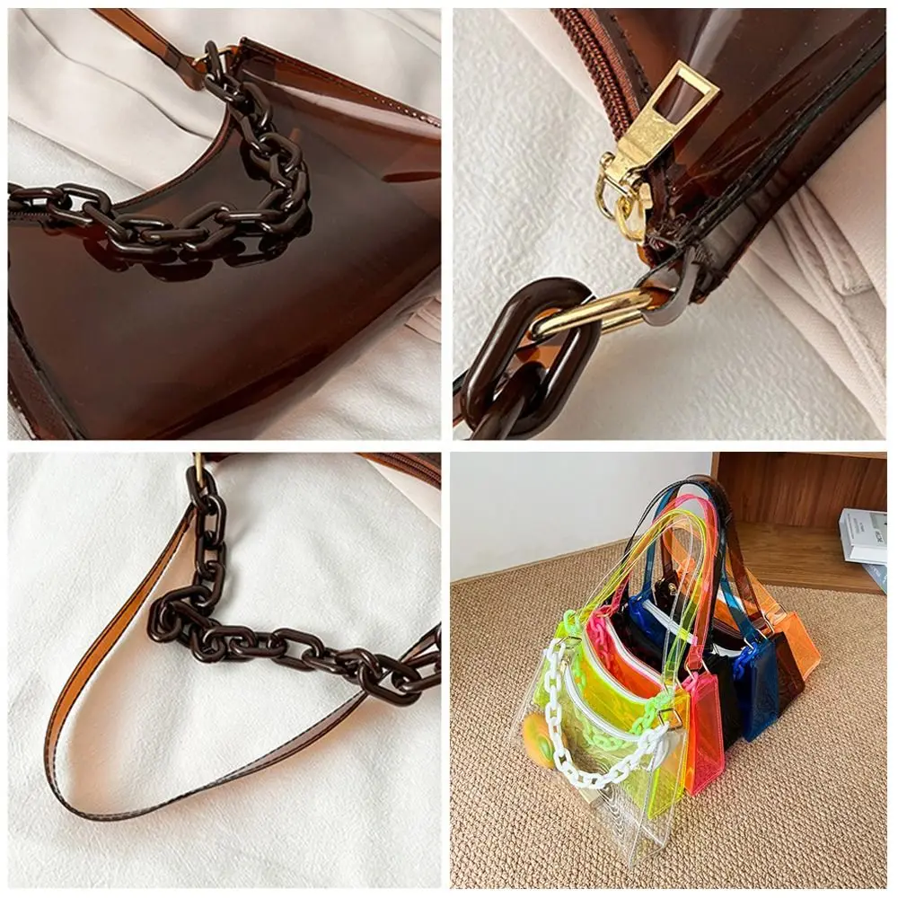 Casual Purse Summer Jelly Bags Handbags Underarm Bags Shoulder Bag