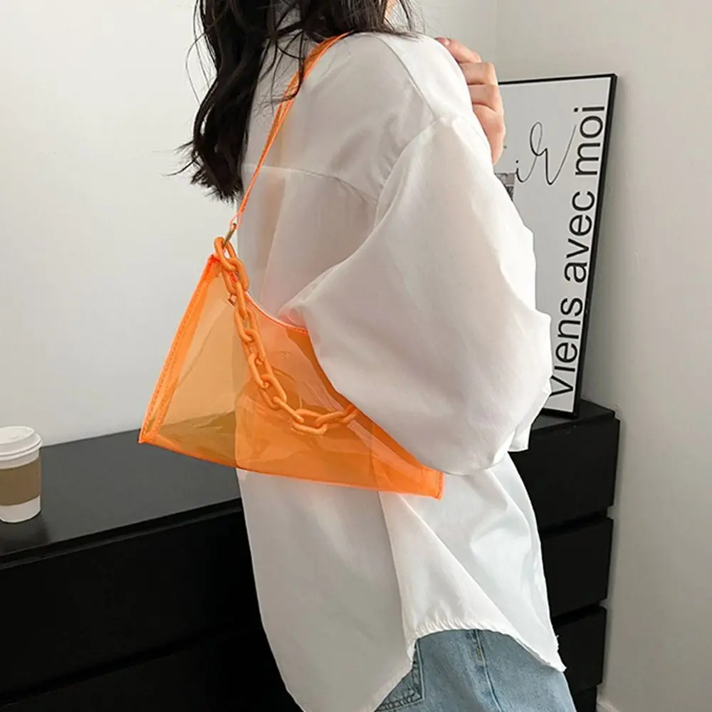Casual Purse Summer Jelly Bags Handbags Underarm Bags Shoulder Bag