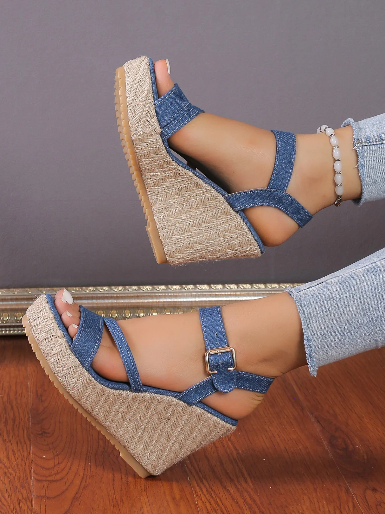 Espadrilles Wedges Woman Sandals Summer New in Ladies Comfort Casual Shoes Party Sandals Footwear Zapatillas Mujer Verano