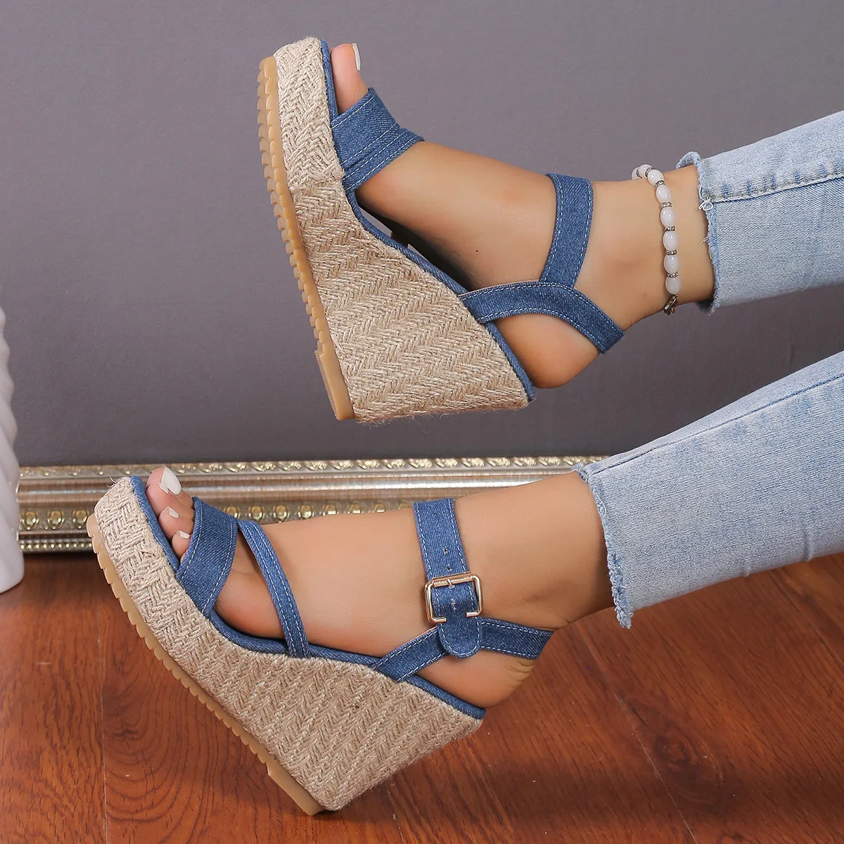 Espadrilles Wedges Woman Sandals Summer New in Ladies Comfort Casual Shoes Party Sandals Footwear Zapatillas Mujer Verano