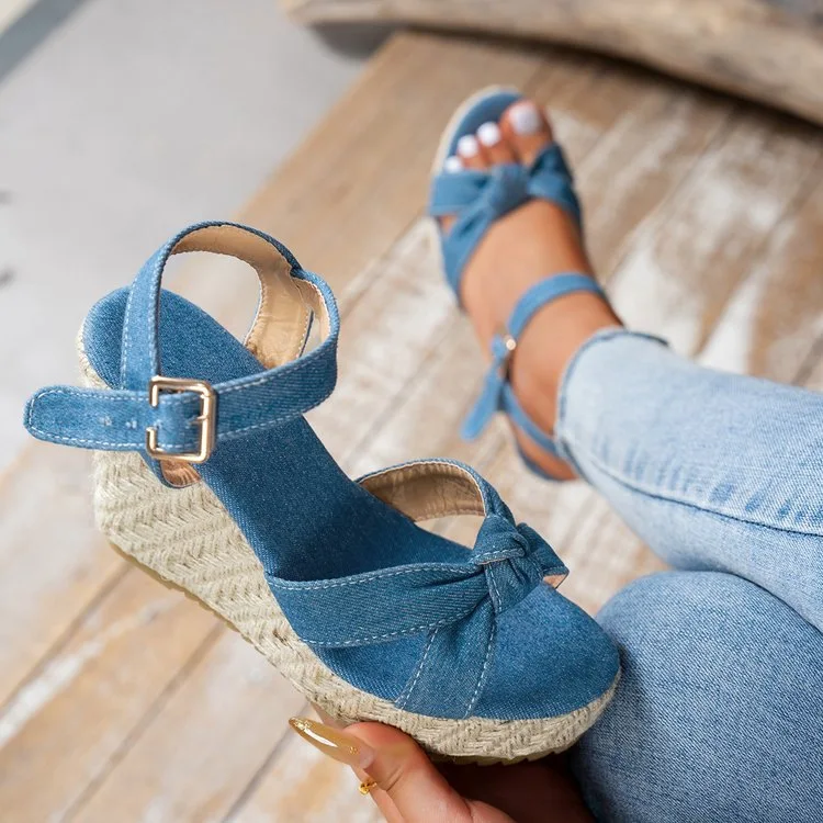 Espadrilles Wedges Woman Sandals Summer New in Ladies Comfort Casual Shoes Party Sandals Footwear Zapatillas Mujer Verano