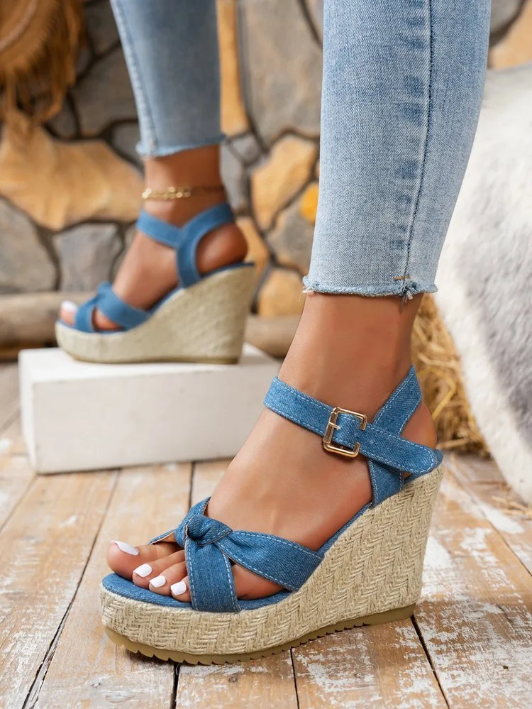 Espadrilles Wedges Woman Sandals Summer New in Ladies Comfort Casual Shoes Party Sandals Footwear Zapatillas Mujer Verano