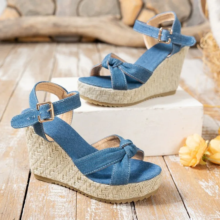 Espadrilles Wedges Woman Sandals Summer New in Ladies Comfort Casual Shoes Party Sandals Footwear Zapatillas Mujer Verano