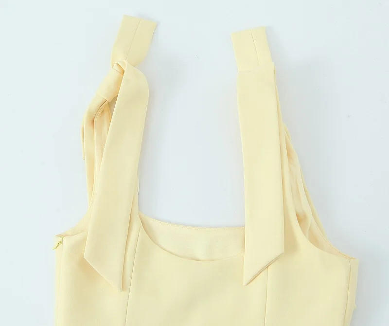 MUJER White Bow Crop Top Woman Sexy Backless Bustier Tops for Women Summer Camisole Sleeveless Tops Women Strap Short Tops Woman