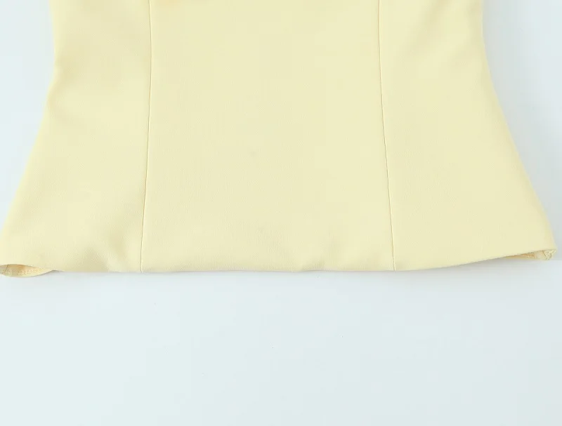 MUJER White Bow Crop Top Woman Sexy Backless Bustier Tops for Women Summer Camisole Sleeveless Tops Women Strap Short Tops Woman
