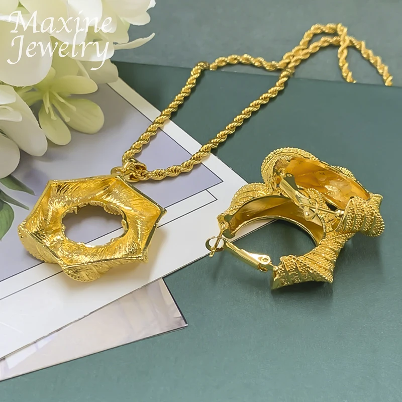 Italian Simple 18K Gold Plated Copper Pendent Earrings for Women Romantic Jewelry Daily Wear Party Wedding Anniversary Gifts