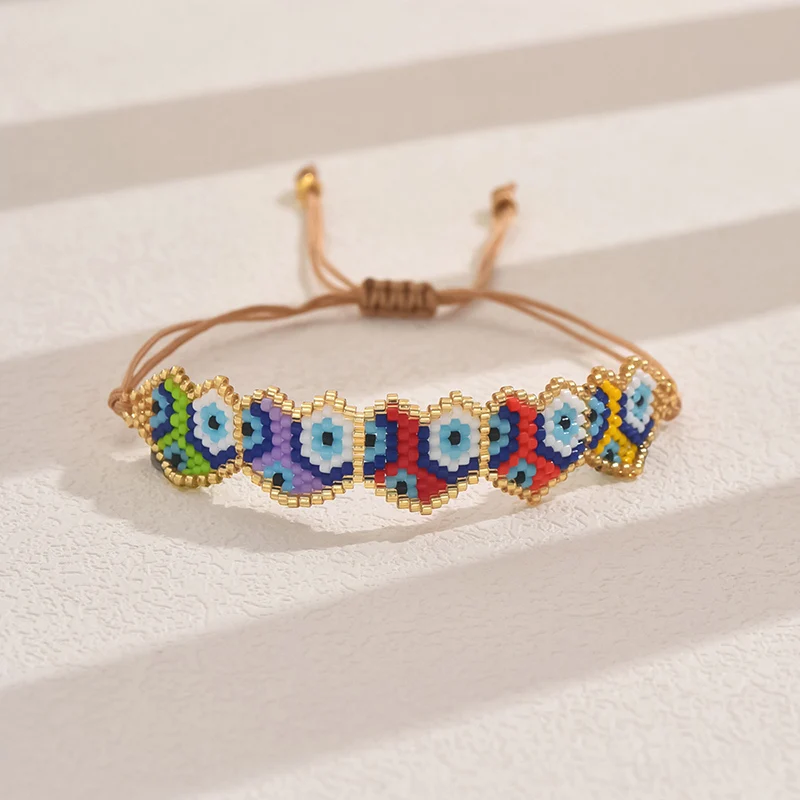 ZHONGVI New Colorful MIYUKI Beads Bracelets For Women on Hand Luxury Wholesale Bangle Party Gift Handwork Jewelry