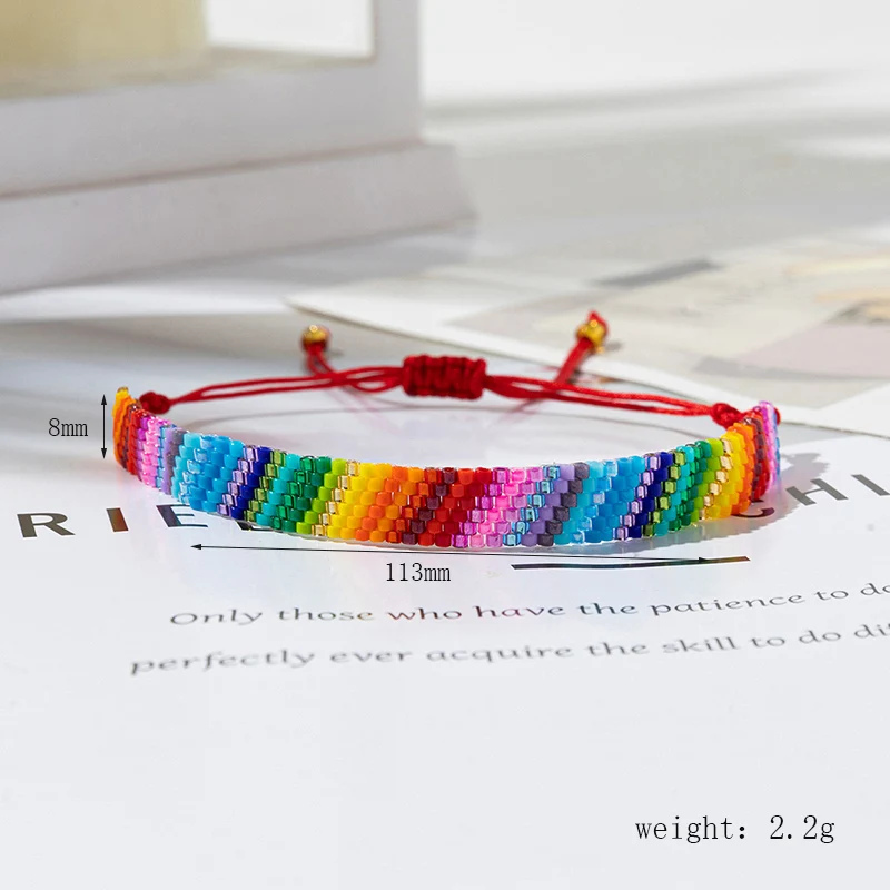 ZHONGVI New Colorful MIYUKI Beads Bracelets For Women on Hand Luxury Wholesale Bangle Party Gift Handwork Jewelry