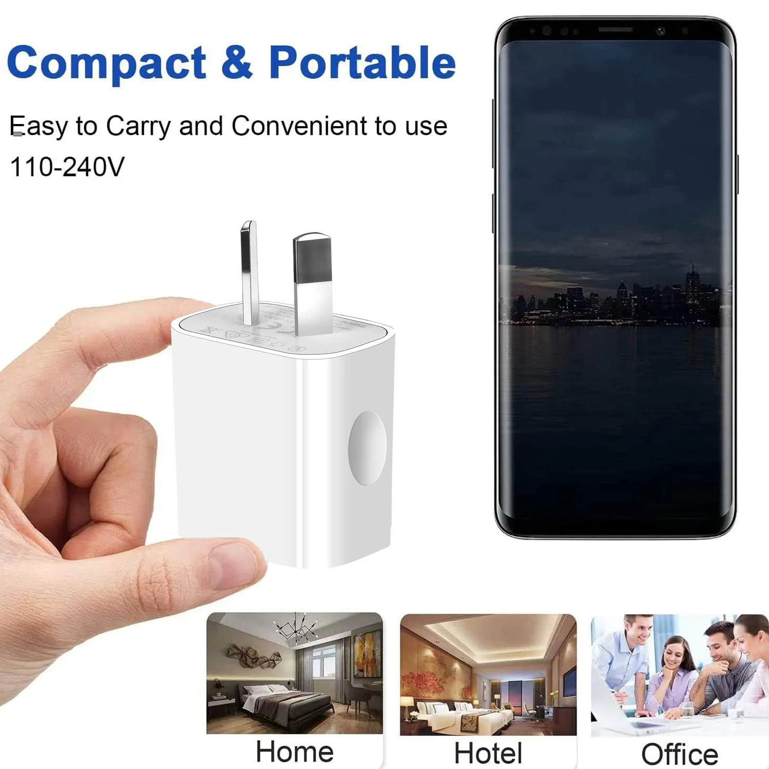 3pcs/5pcs/10pcs 15w Quick Charge 5V 2A Australia New Zealand AU Plug USB Wall Travel Charger Power 240v for iPhone Xiaomi 9v