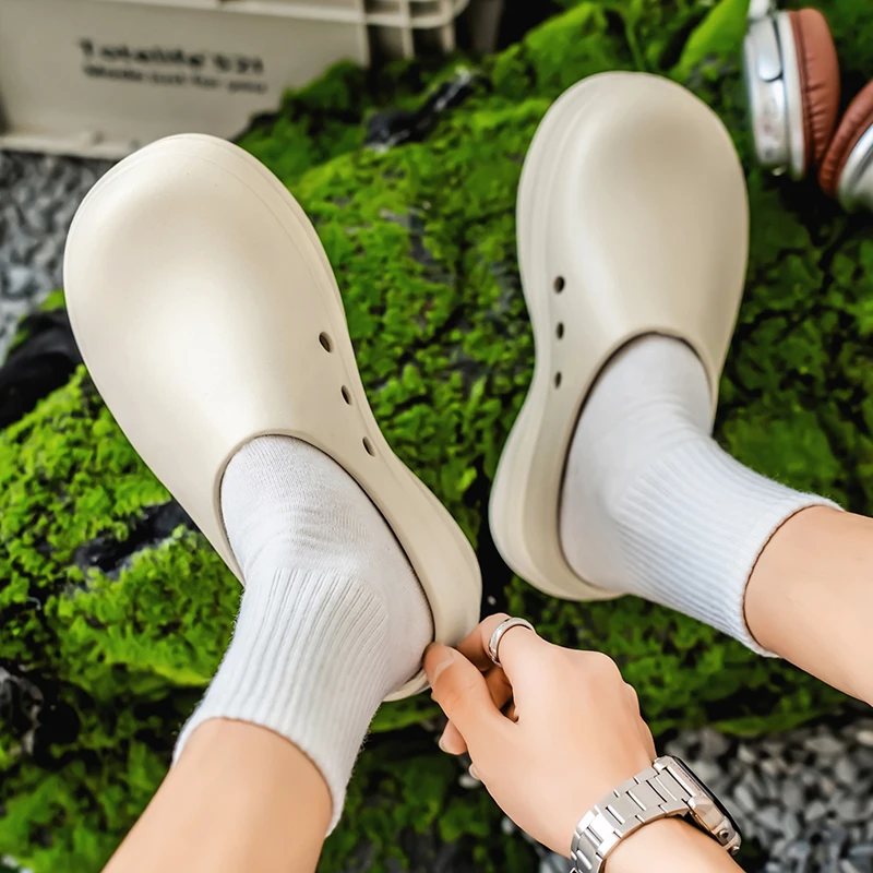 Fashion EVA Men Casual Shoes Thick Soles Sandals WaterProof Anti Slip Work Shoes Women Comfort Nurse Shoes Couple Garden Clogs