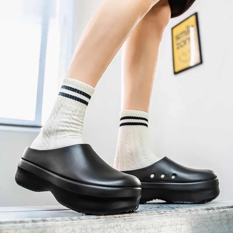 Fashion EVA Men Casual Shoes Thick Soles Sandals WaterProof Anti Slip Work Shoes Women Comfort Nurse Shoes Couple Garden Clogs